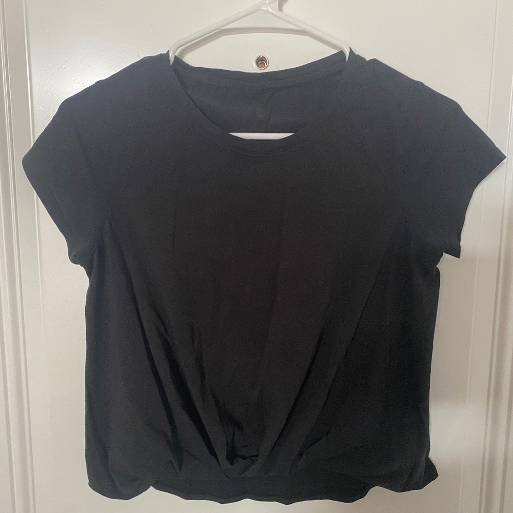 lululemon cotton cropped tee size 4 (xs)
